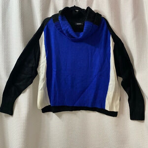 DKNY Colorblock Turtleneck